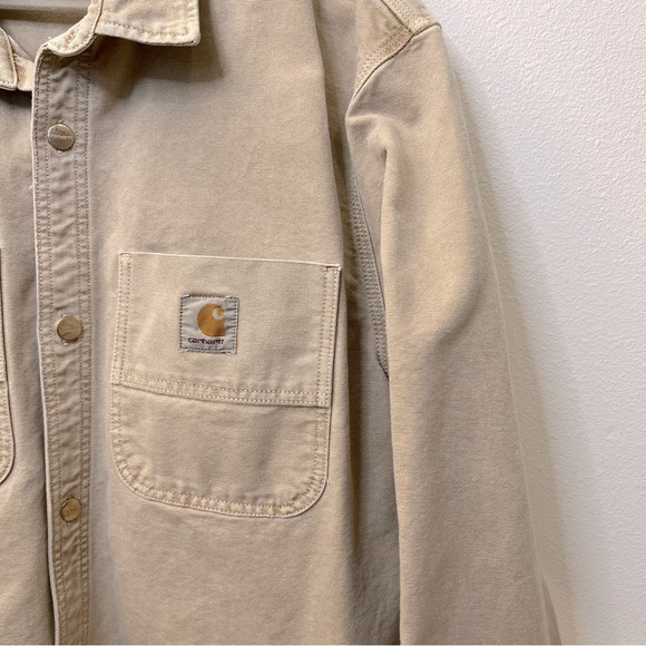 Carhartt WIP Men’s Glenn Shirt Jacket, Dusty Brown, Size XXL. 0080. - Picture 2 of 6